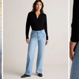 Quince Bella Stretch Relaxed Straight Jeans